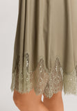 Melia Scalloped Lace Spaghetti Chemise 95cm | Silver Sage 74801-2651