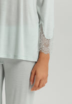 Melia Scalloped Lace Pajama Set | Ice Flow 74803-2577