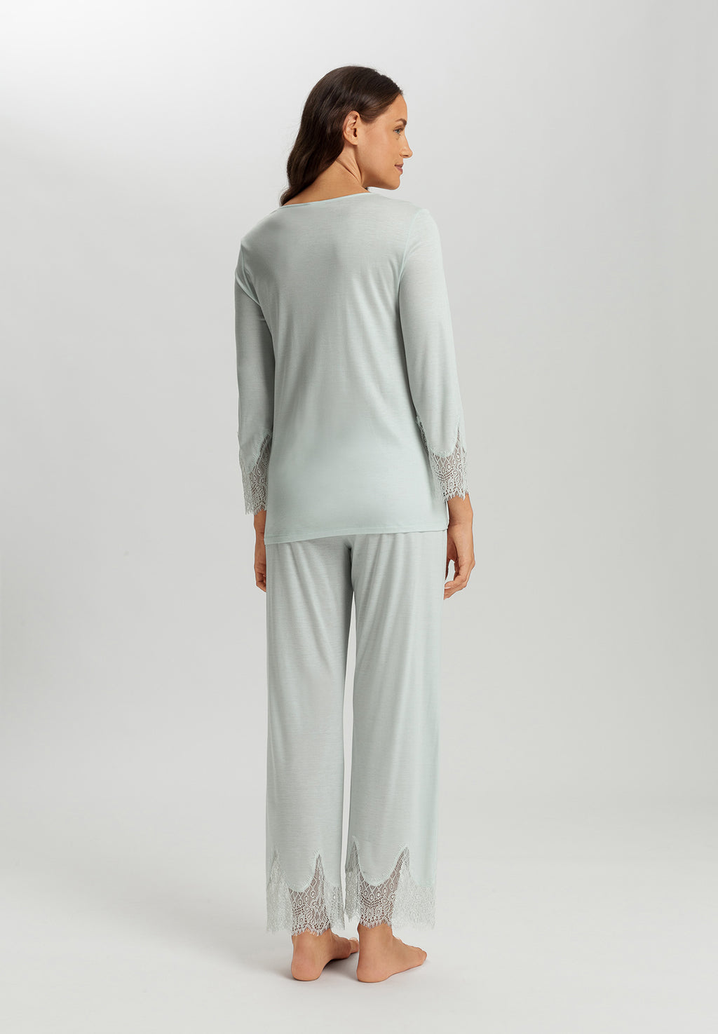 Melia Scalloped Lace Pajama Set | Ice Flow 74803-2577