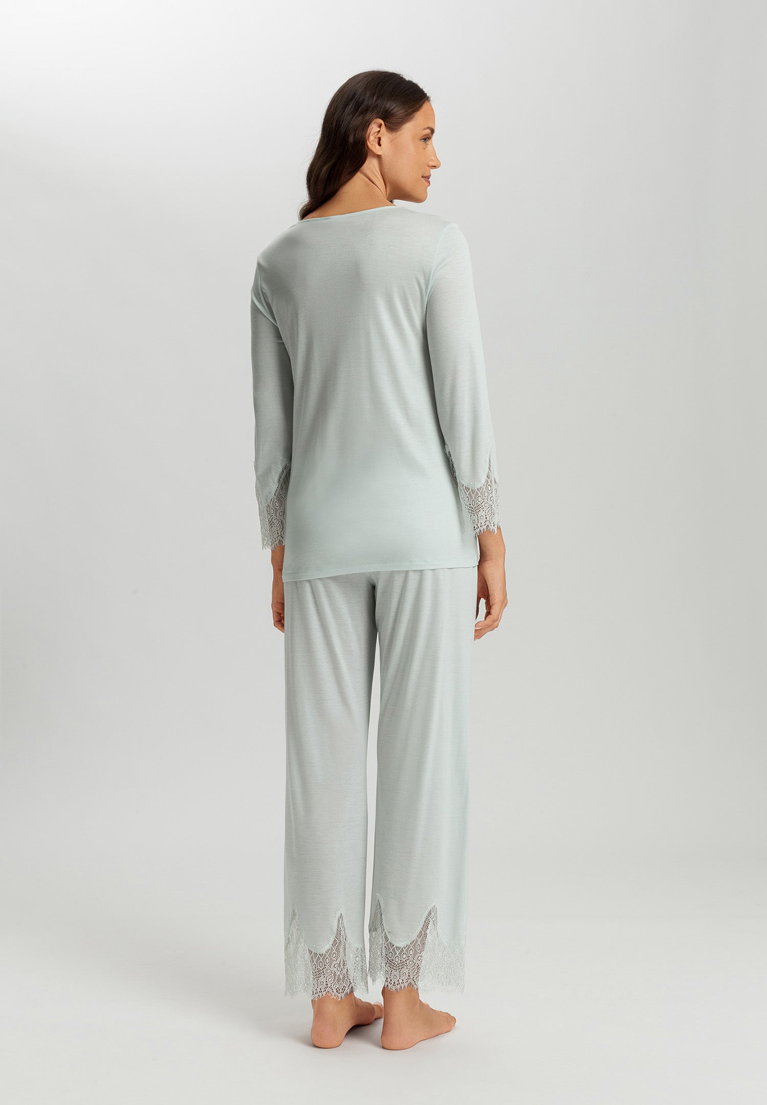 Melia Scalloped Lace Pajama Set | Ice Flow 74803-2577