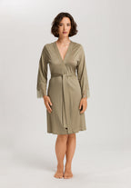 Melia Scalloped Lace Robe 100cm | Silver Sage 74804-2651
