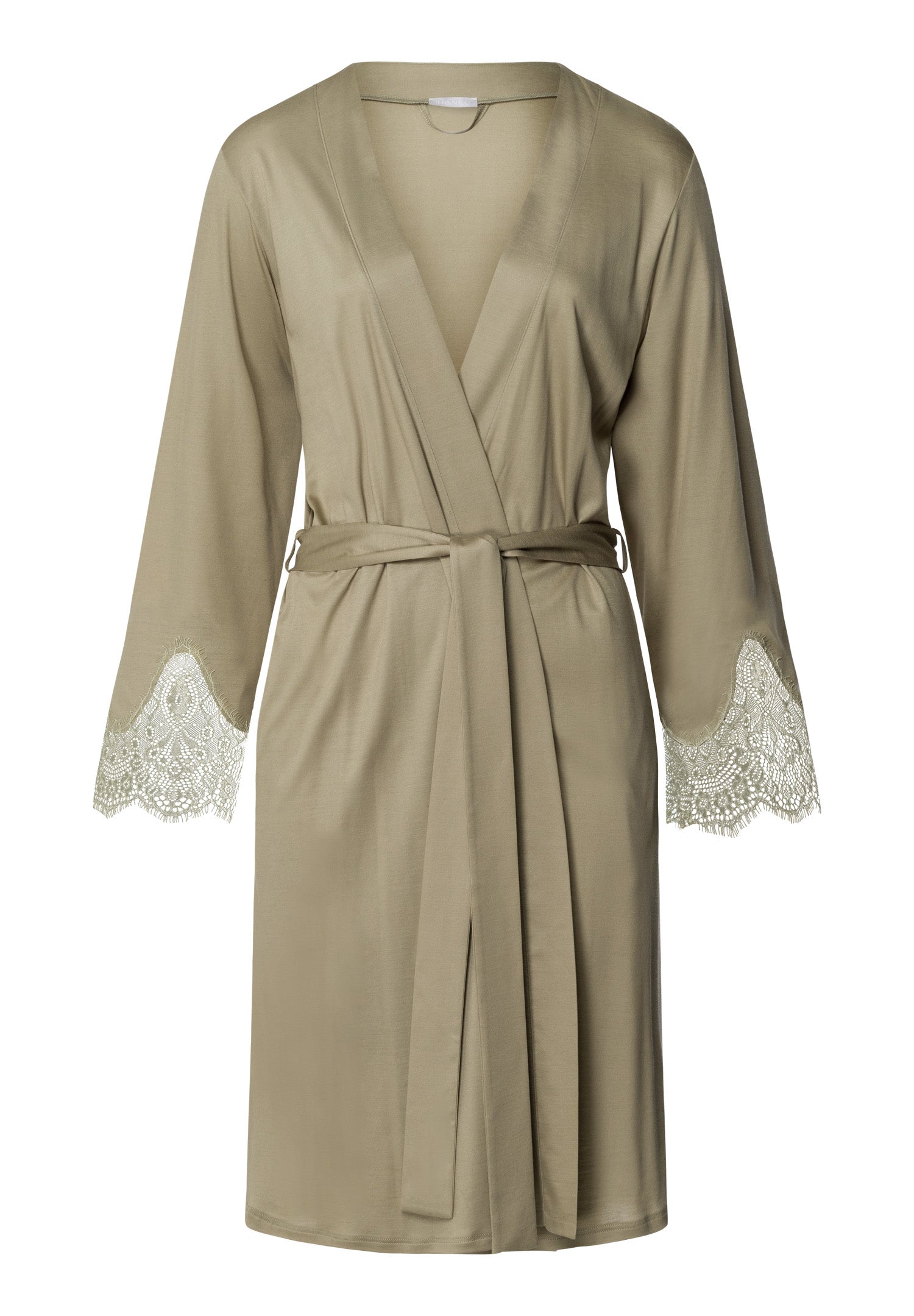 Melia Scalloped Lace Robe 100cm | Silver Sage 74804-2651