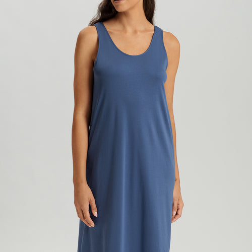 Anouk Cotton Tank Nightgown | Slate Blue 74807-2642