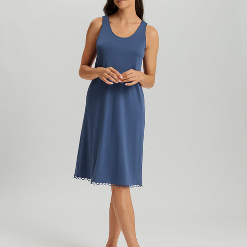 Anouk Cotton Tank Nightgown | Slate Blue 74807-2642