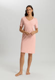 Anouk V-Neck Cotton Nightgown | Pink Blaze 74808-2340