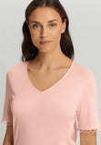 Anouk V-Neck Cotton Nightgown | Pink Blaze 74808-2340