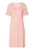 Anouk V-Neck Cotton Nightgown | Pink Blaze 74808-2340