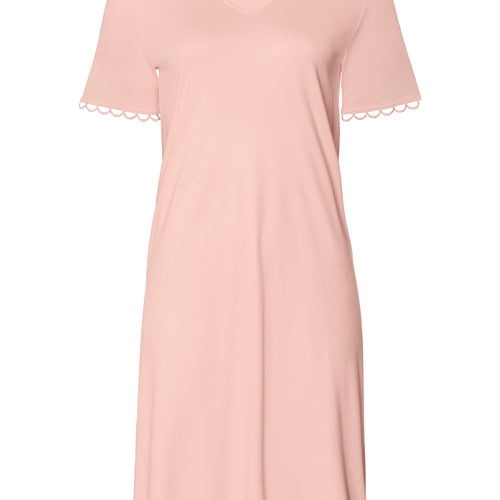 Anouk V-Neck Cotton Nightgown | Pink Blaze 74808-2340