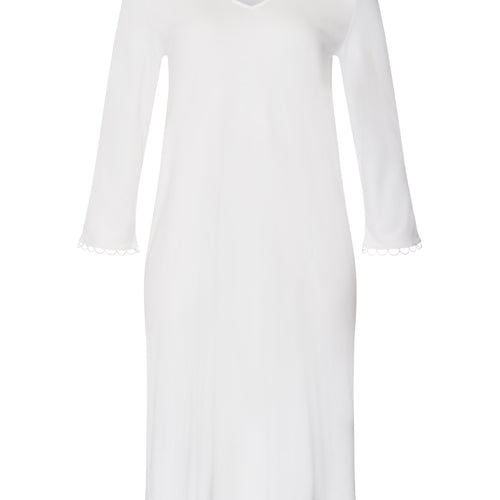 Anouk V-Neck Cotton Nightgown | Off White 74809-102