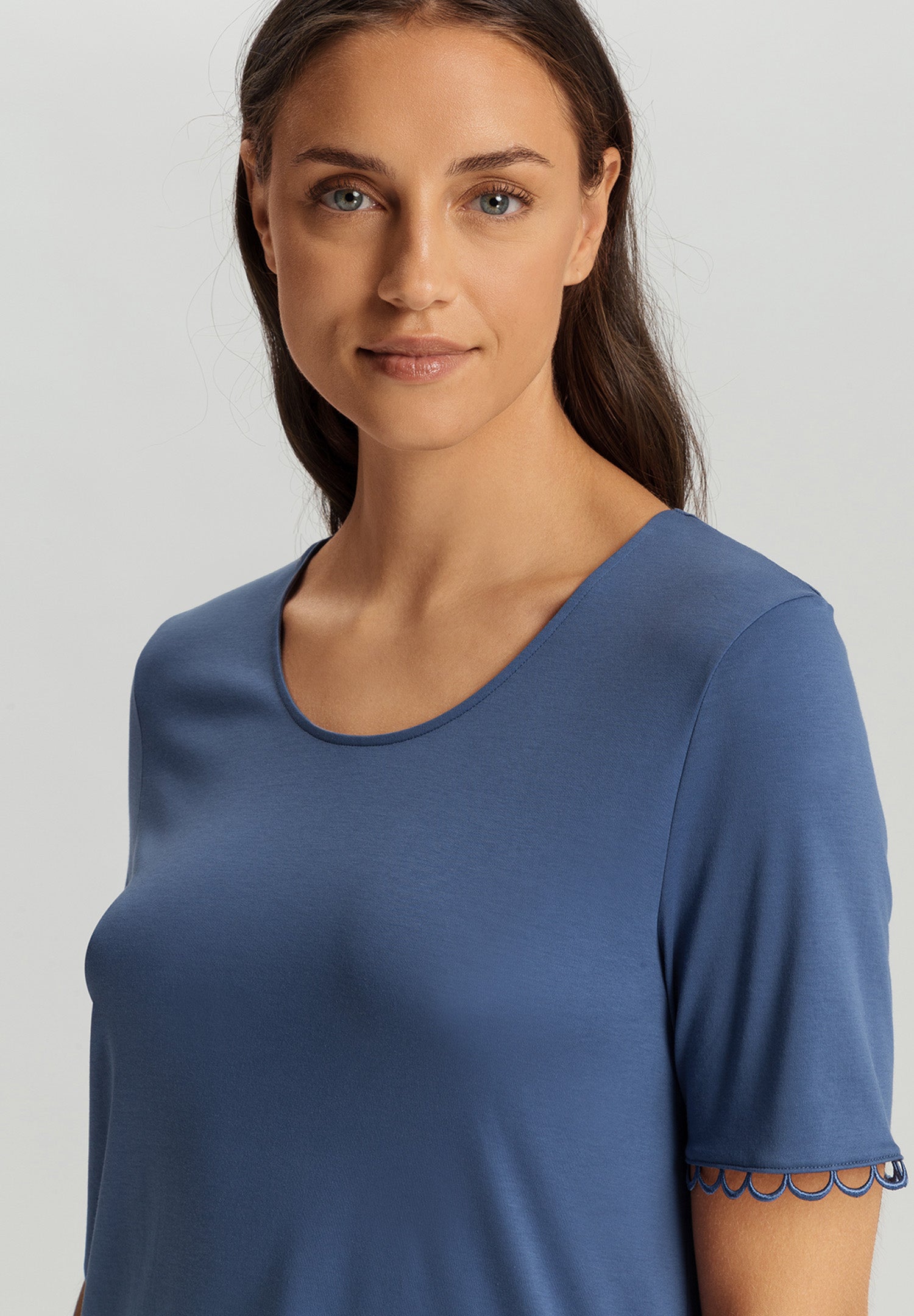 Anouk Cotton Pajama Set | Slate Blue 74810-2642