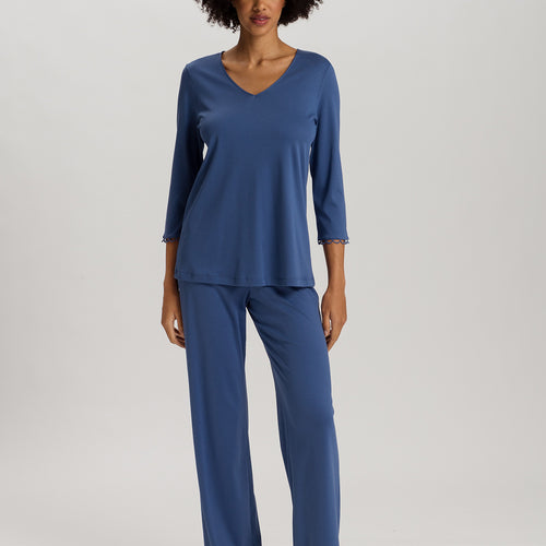 Anouk Cotton Pajama Set | Slate Blue 74811-2642