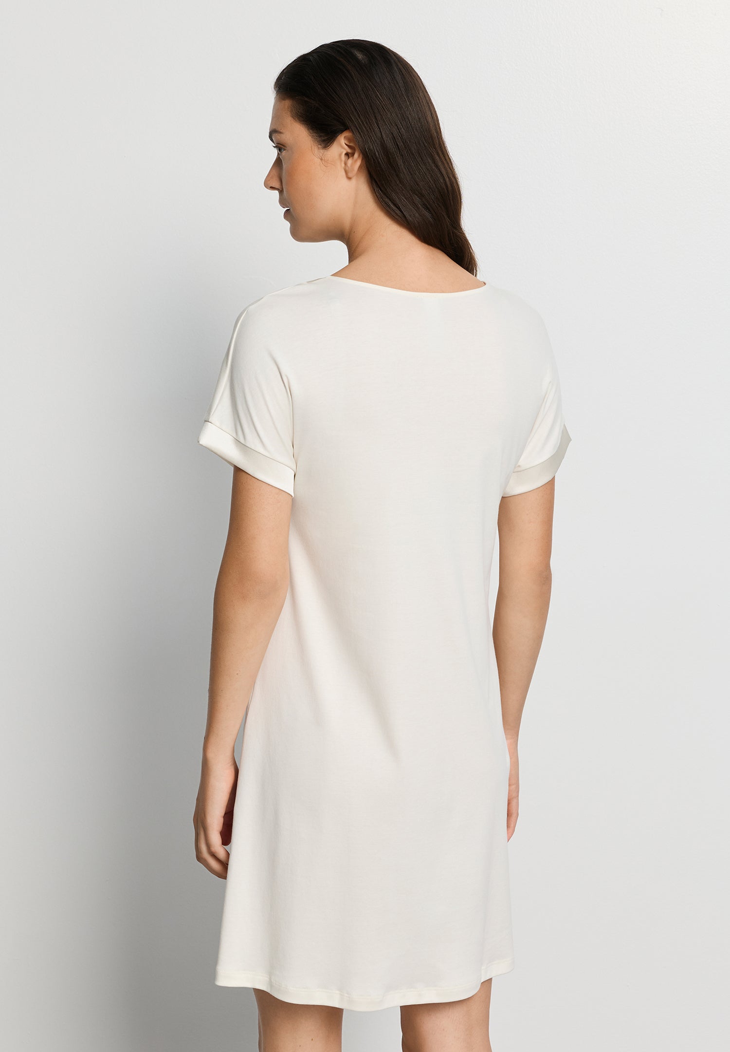 Anilla S/Slv Nightdress 90cm | Misty White 74812-2123