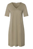 Cotton Silk V-Neck Cotton Nightgown | Silver Sage 74814-2651