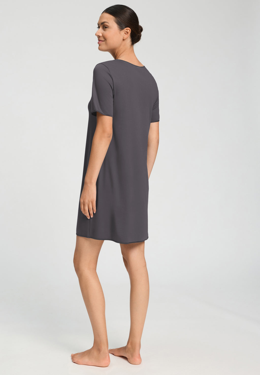 Cotton Silk V-Neck Cotton Nightgown | Boulevard 74814-2687