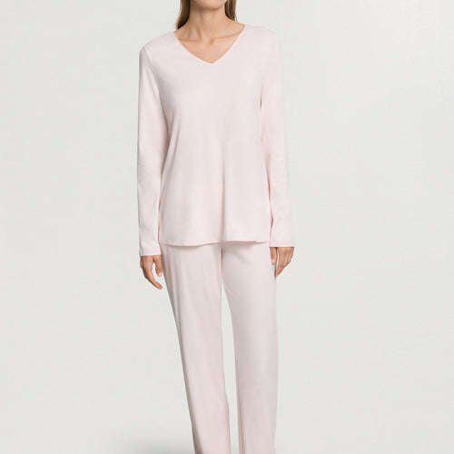 Cotton Silk V-Neck Cotton Pajama Set | Honeydew 74816-1347