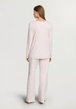 Cotton Silk V-Neck Cotton Pajama Set | Honeydew 74816-1347