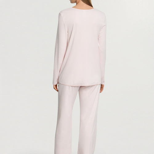 Cotton Silk V-Neck Cotton Pajama Set | Honeydew 74816-1347