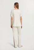 Anilla L/Slv Pajama | Misty White 74817-2123