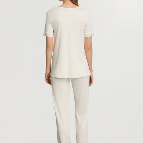 Anilla L/Slv Pajama | Misty White 74817-2123