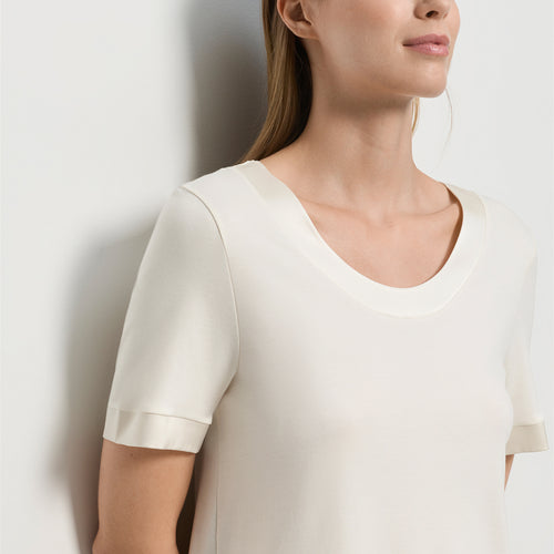 Anilla L/Slv Pajama | Misty White 74817-2123