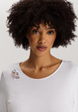Belina Round Neck Cotton Nightgown | White 74824-101