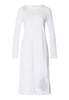 Belina Round Neck Cotton Nightgown | White 74824-101