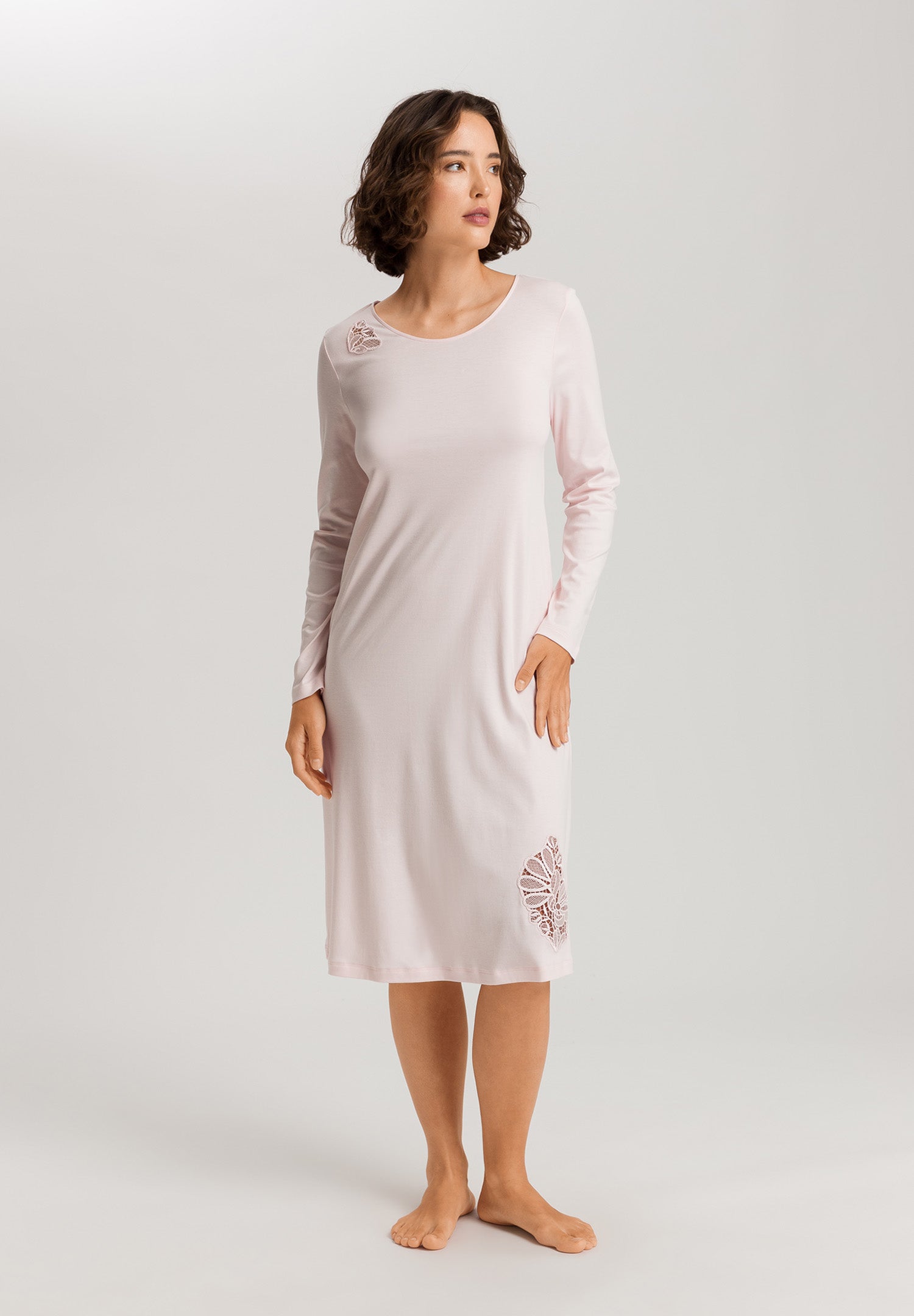 Belina Round Neck Cotton Nightgown | Rosewater 74824-2111