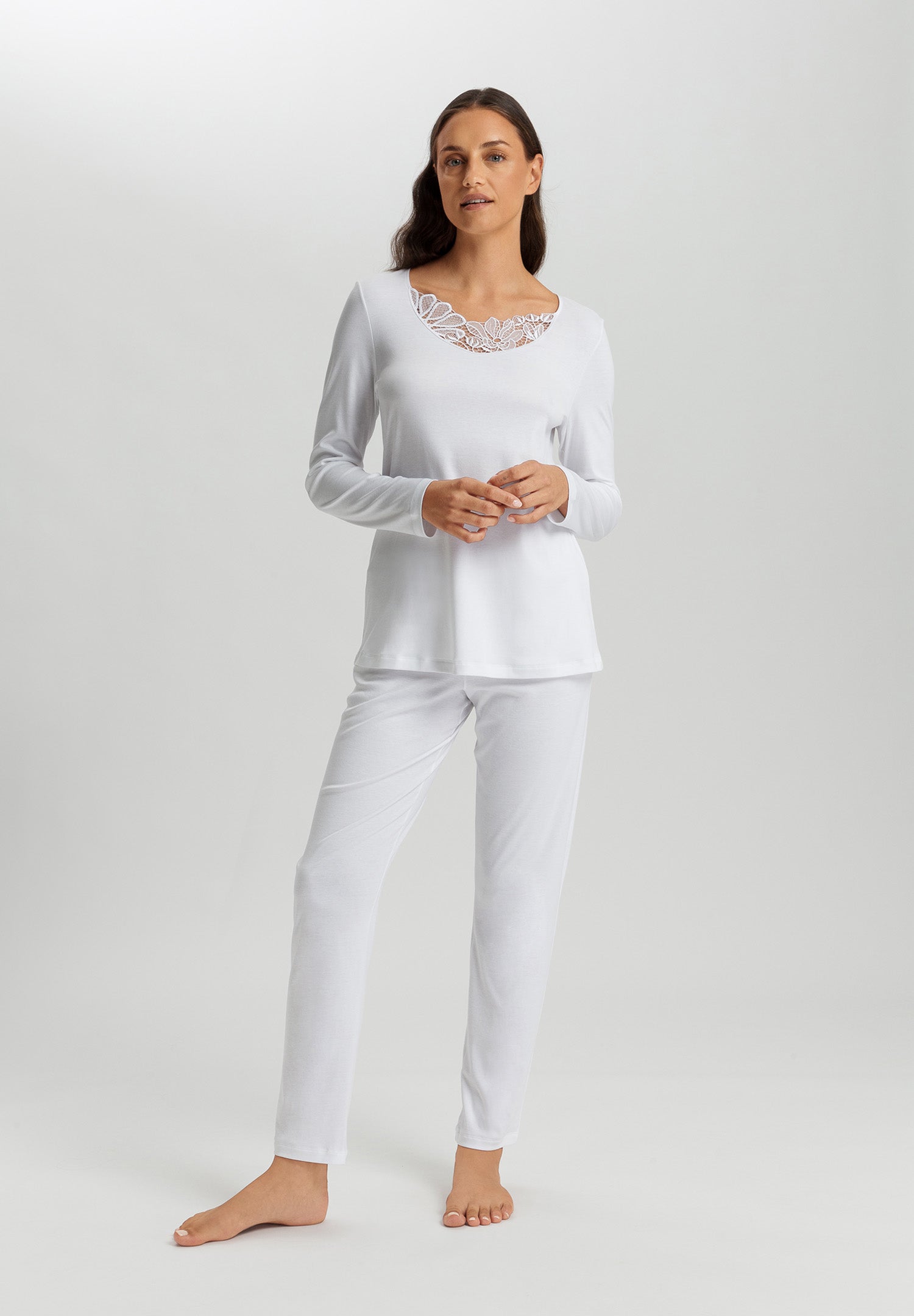 Belina Cotton Pajama Set | White 74826-101