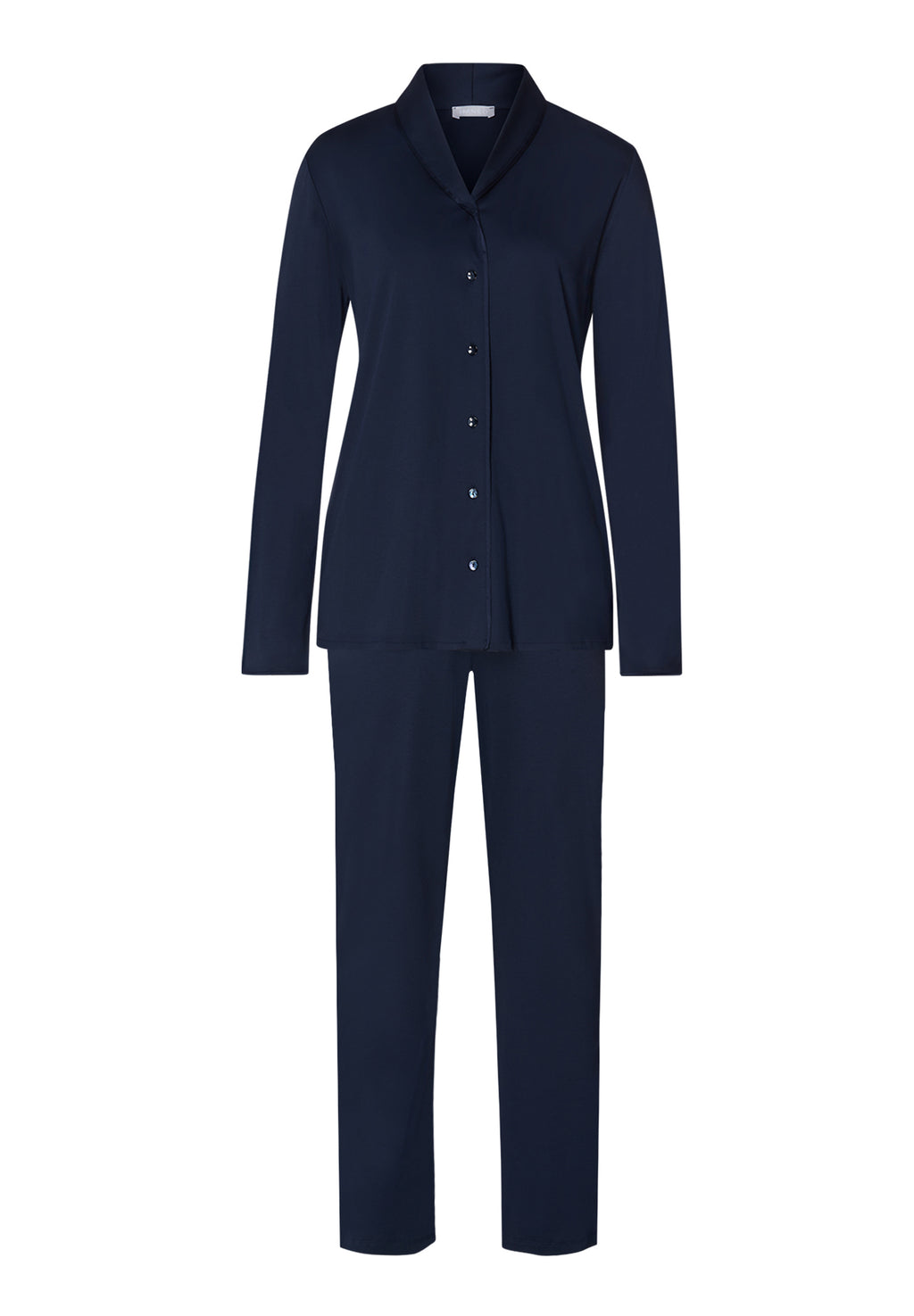 Cotton Silk L/Slv Button Front Pajama | Deep Navy 74828-1610