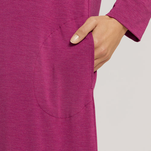 Natural Elegance Soft Jersey Nightgown | Tourmaline Melange 74831-3056