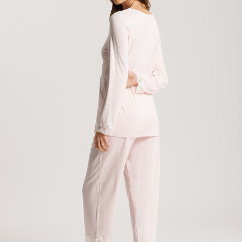 74833 Natural Elegance Long Sleeve Pajama Set - 2899 Rose Melange