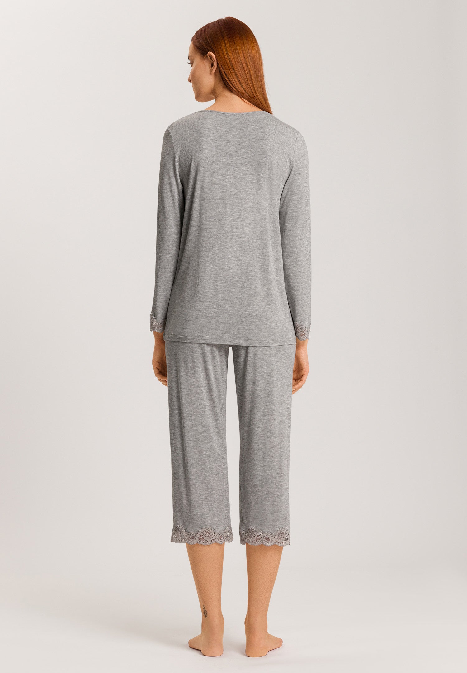 74833 Natural Elegance Long Sleeve Pajama Set - 958 Grey Melange