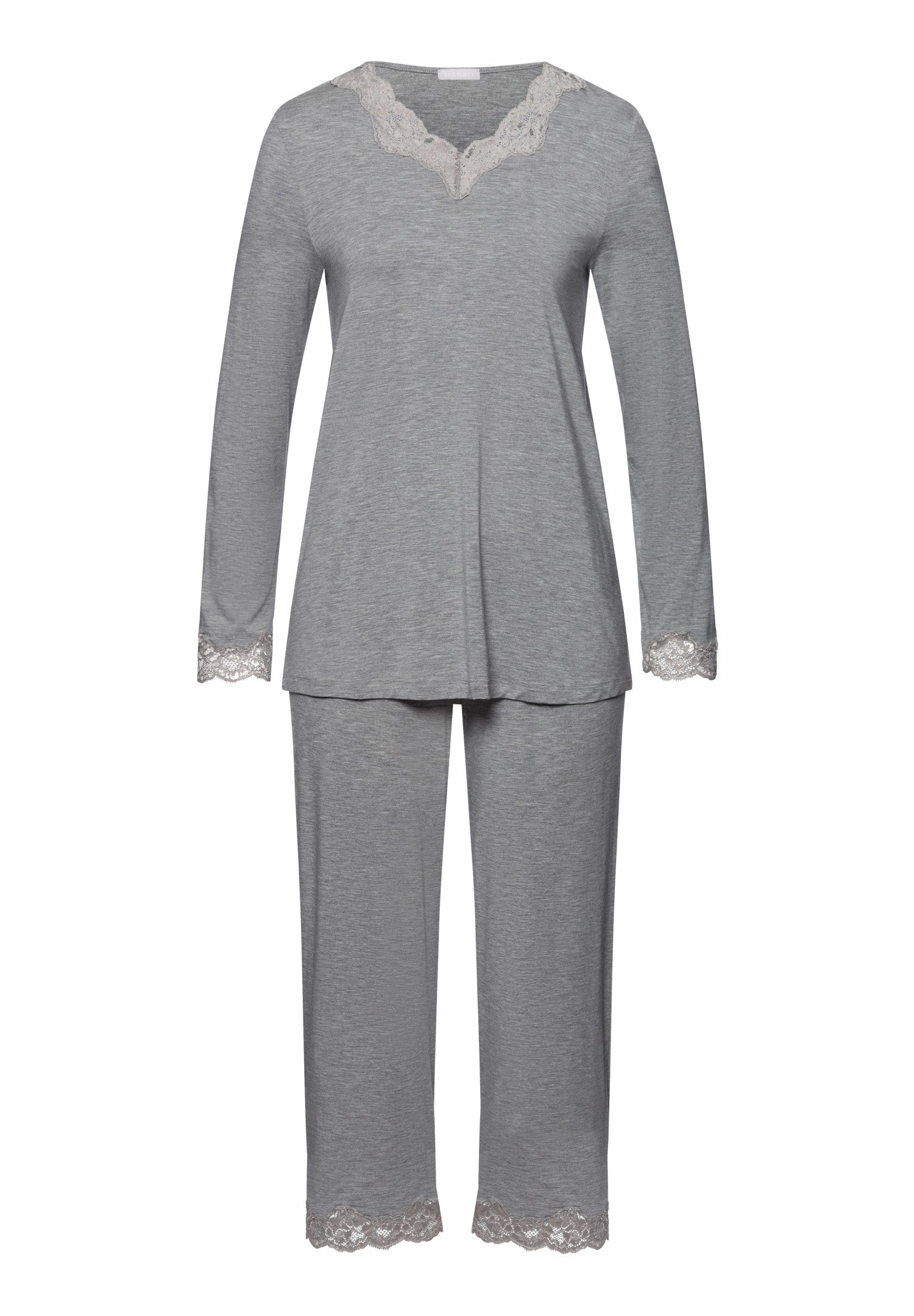 74833 Natural Elegance Long Sleeve Pajama Set - 958 Grey Melange