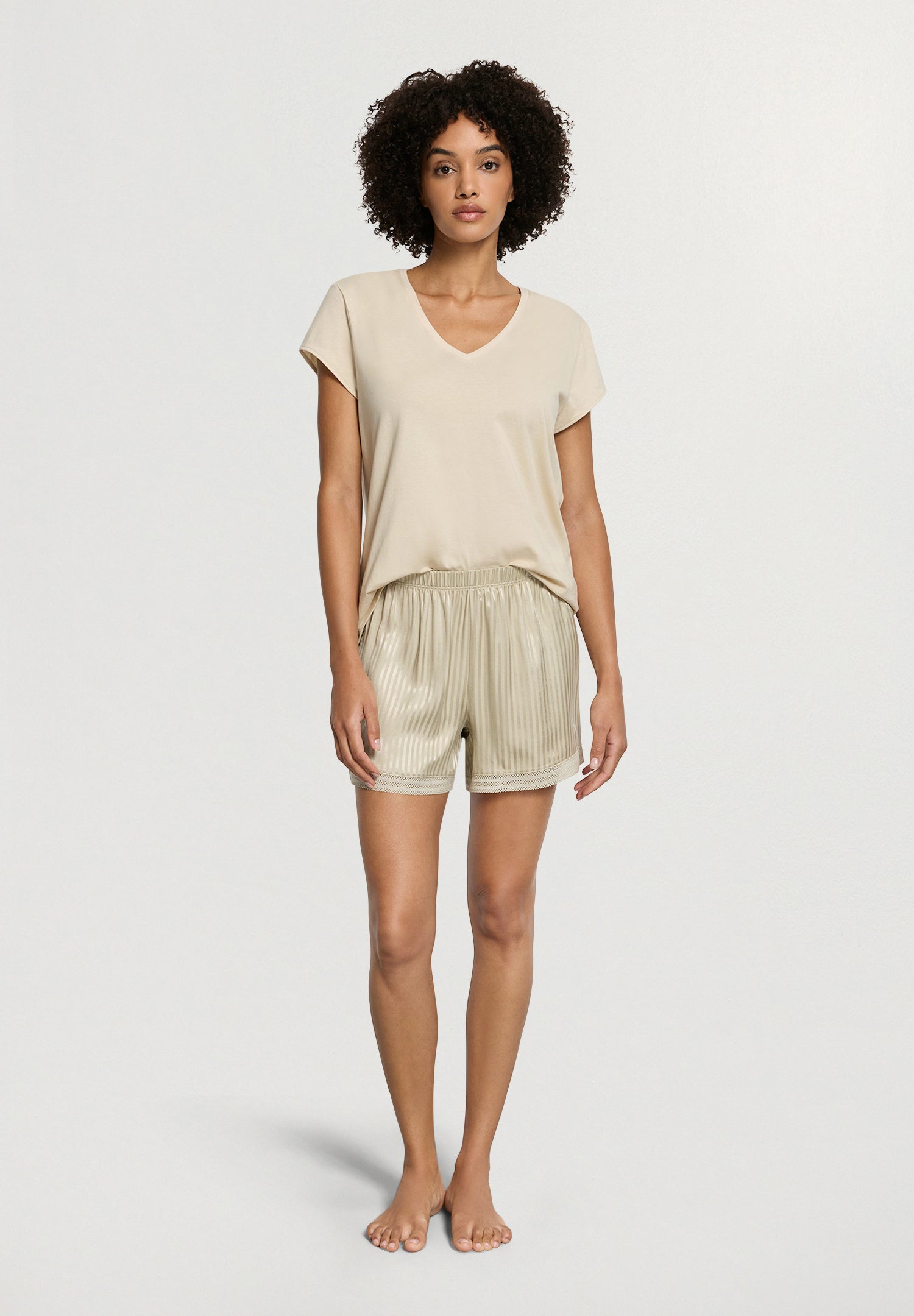 Sleep And Lounge Short Pants | Olive Stem 74839-2661