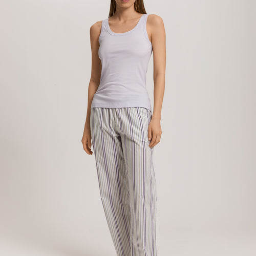 Sleep And Lounge Ribbed Cotton Tank Top | Pink Lavender 74841-2463