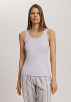 Sleep And Lounge Ribbed Cotton Tank Top | Pink Lavender 74841-2463