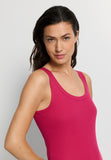 Sleep And Lounge Ribbed Cotton Tank Top | Light Sangria 74841-2465