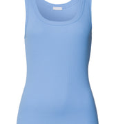 Sleep And Lounge Ribbed Cotton Tank Top | Bay Blue 74841-2542