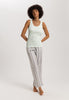 Sleep And Lounge Ribbed Cotton Tank Top | Green Beryl 74841-2707
