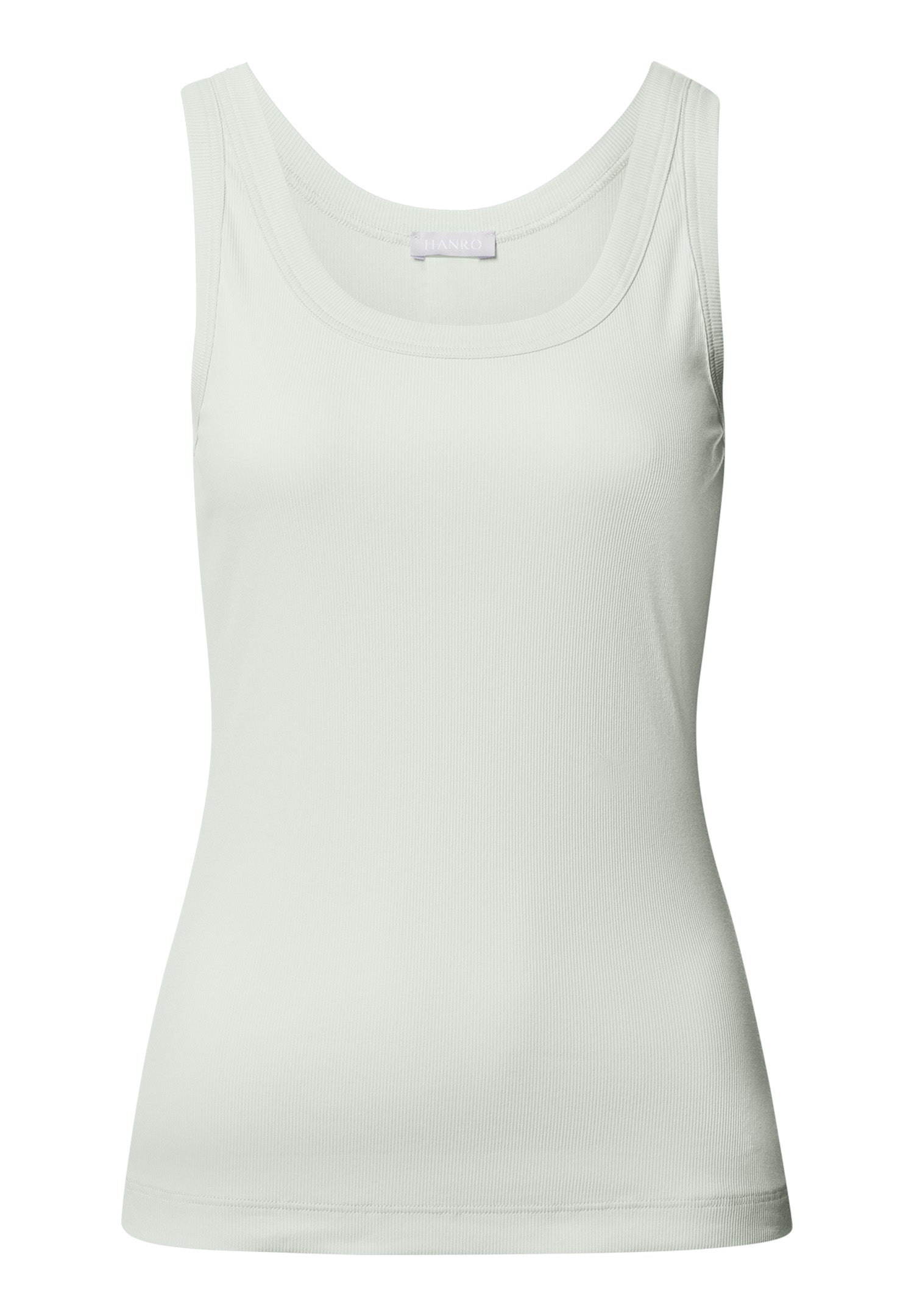 Sleep And Lounge Ribbed Cotton Tank Top | Green Beryl 74841-2707