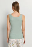 Sleep And Lounge Ribbed Cotton Tank Top | Dark Seafoam 74841-2733
