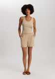 Sleep And Lounge Ribbed Cotton Tank Top | Iced Cappuccino 74841-2846