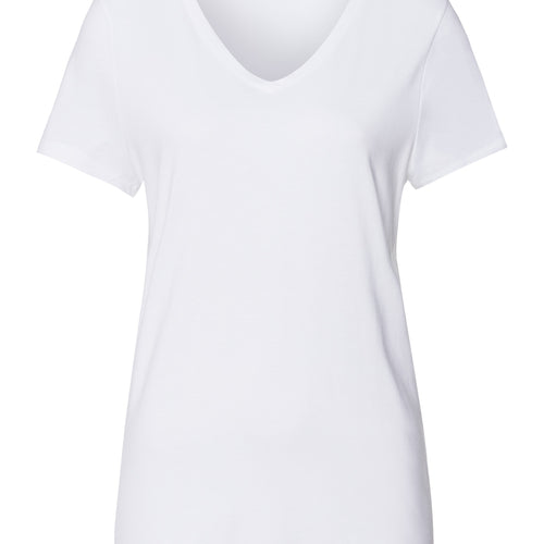 Sleep And Lounge Relaxed V-Neck Top | White 74842-101