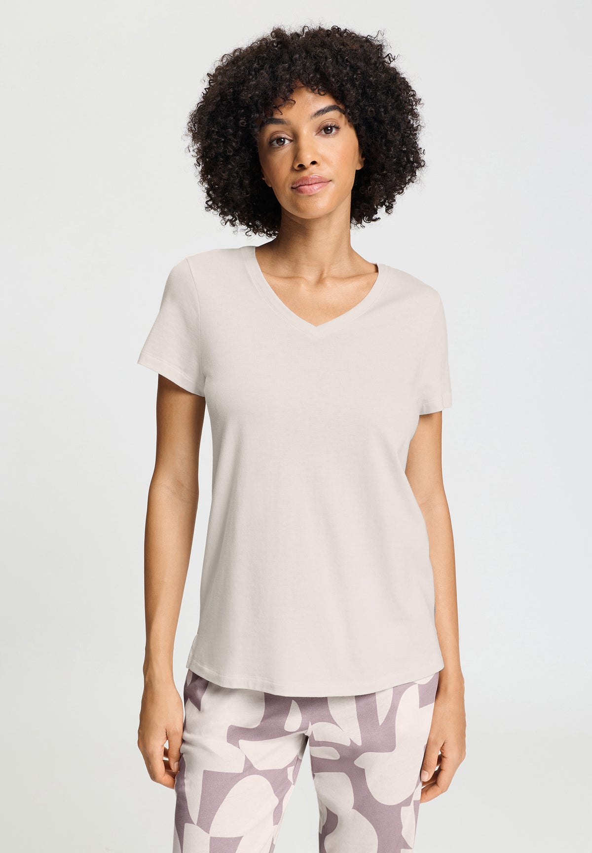 Sleep And Lounge Relaxed V-Neck T-Shirt | Moonlight 74842-1233