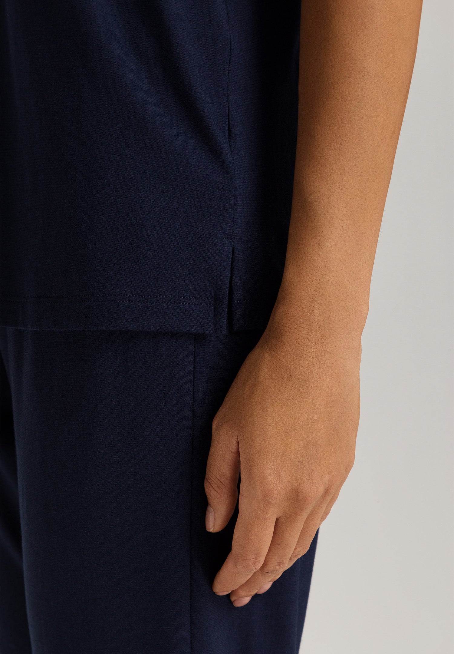 Sleep And Lounge Relaxed V-Neck Top | Deep Navy 74842-1610