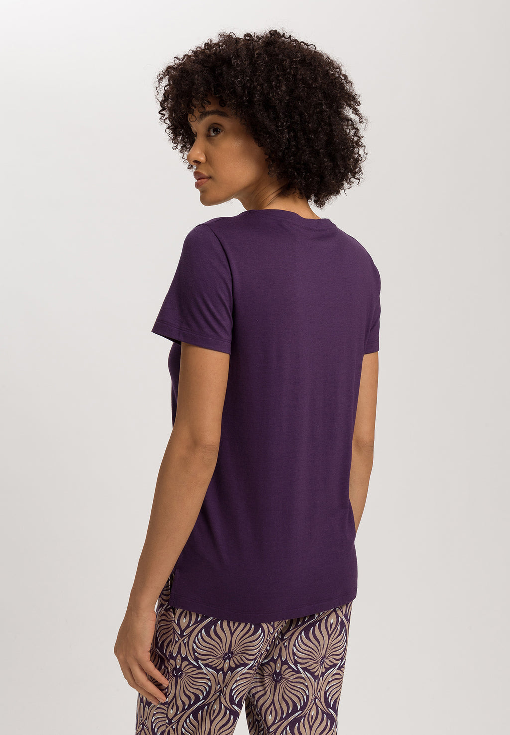 Sleep And Lounge Relaxed V-Neck T-Shirt | Amethyst 74842-2431