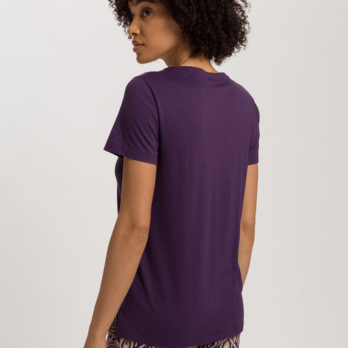 Sleep And Lounge Relaxed V-Neck T-Shirt | Amethyst 74842-2431