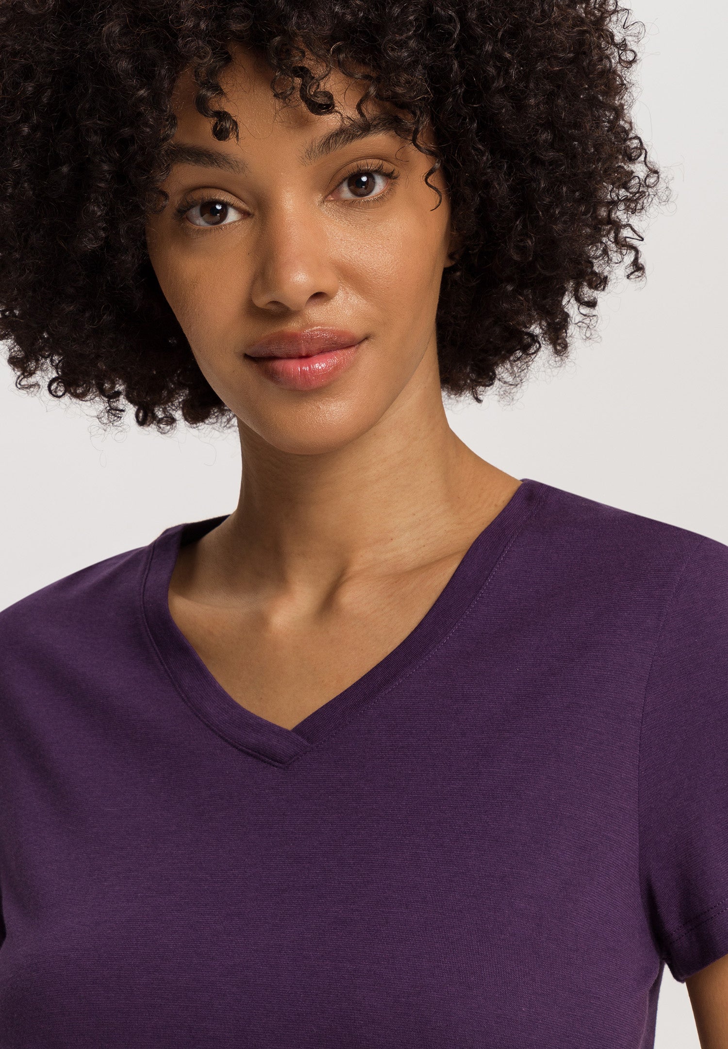 Sleep And Lounge Relaxed V-Neck T-Shirt | Amethyst 74842-2431