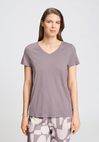 Sleep And Lounge Relaxed V-Neck T-Shirt | Stormy Rose 74842-2467