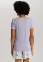 Sleep And Lounge Relaxed V-Neck Top | Purple Heather 74842-2474